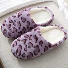 Load image into Gallery viewer, Women Indoor Slippers Warm Plush Home Slipper Autumn Winter Woman House Flat Floor Soft Slipper Silent Slides Plush Fleece Insole Fluffy Slippers For Indoor Home Bedroom