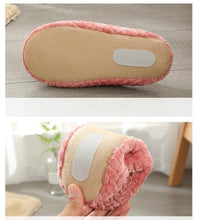 Load image into Gallery viewer, Women Indoor Slippers Warm Plush Home Slipper Autumn Winter Woman House Flat Floor Soft Slipper Silent Slides Plush Fleece Insole Fluffy Slippers For Indoor Home Bedroom