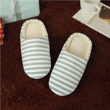 Load image into Gallery viewer, Women Indoor Slippers Warm Plush Home Slipper Autumn Winter Woman House Flat Floor Soft Slipper Silent Slides Plush Fleece Insole Fluffy Slippers For Indoor Home Bedroom