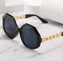 Load image into Gallery viewer, Women Large Hexagon Inspired Sunglasses Fashionable Big Frame & Polygonal Ladies Sunglasses Classic Retro Shape Street Shooting Sunglasses For Men And Women Sunglasses