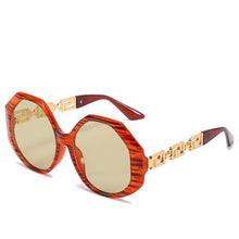 Load image into Gallery viewer, Women Large Hexagon Inspired Sunglasses Fashionable Big Frame & Polygonal Ladies Sunglasses Classic Retro Shape Street Shooting Sunglasses For Men And Women Sunglasses