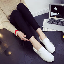 Load image into Gallery viewer, Women Leather Espadrilles Spring Trend Casual Flats Sneakers New Fashion Comfort Slip-on Platform Vulcanized Shoes Women Casual Fashionable Sports Espadrilles