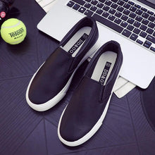 Load image into Gallery viewer, Women Leather Espadrilles Spring Trend Casual Flats Sneakers New Fashion Comfort Slip-on Platform Vulcanized Shoes Women Casual Fashionable Sports Espadrilles
