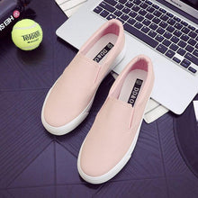 Load image into Gallery viewer, Women Leather Espadrilles Spring Trend Casual Flats Sneakers New Fashion Comfort Slip-on Platform Vulcanized Shoes Women Casual Fashionable Sports Espadrilles