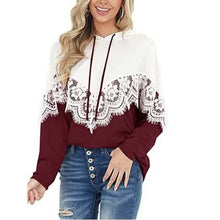 Load image into Gallery viewer, Women Long Sleeve Lace Hoodies