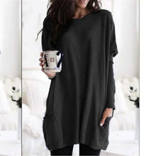 Load image into Gallery viewer, Women Long Sleeve Top Casual Pocket T-Shirt