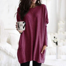 Load image into Gallery viewer, Women Long Sleeve Top Casual Pocket T-Shirt