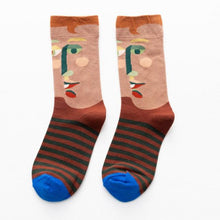 Load image into Gallery viewer, Women Long Sock Cartoon Print Creative Fashion Personalized Novelty Men Women Socks Winter Warm Comfortable Cotton Socks Running Cycling Socks For Men And Women