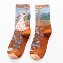 Load image into Gallery viewer, Women Long Sock Cartoon Print Creative Fashion Personalized Novelty Men Women Socks Winter Warm Comfortable Cotton Socks Running Cycling Socks For Men And Women