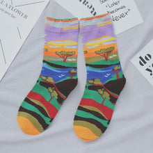 Load image into Gallery viewer, Women Long Sock Cartoon Print Creative Fashion Personalized Novelty Men Women Socks Winter Warm Comfortable Cotton Socks Running Cycling Socks For Men And Women