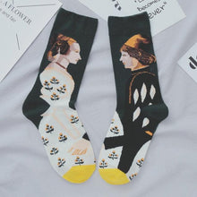 Load image into Gallery viewer, Women Long Sock Cartoon Print Creative Fashion Personalized Novelty Men Women Socks Winter Warm Comfortable Cotton Socks Running Cycling Socks For Men And Women
