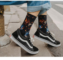 Load image into Gallery viewer, Women Long Sock Cartoon Print Creative Fashion Personalized Novelty Men Women Socks Winter Warm Comfortable Cotton Socks Running Cycling Socks For Men And Women