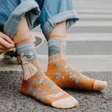 Load image into Gallery viewer, Women Long Sock Cartoon Print Creative Fashion Personalized Novelty Men Women Socks Winter Warm Comfortable Cotton Socks Running Cycling Socks For Men And Women