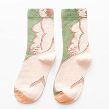 Load image into Gallery viewer, Women Long Sock Cartoon Print Creative Fashion Personalized Novelty Men Women Socks Winter Warm Comfortable Cotton Socks Running Cycling Socks For Men And Women