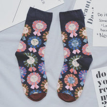 Load image into Gallery viewer, Women Long Sock Cartoon Print Creative Fashion Personalized Novelty Men Women Socks Winter Warm Comfortable Cotton Socks Running Cycling Socks For Men And Women