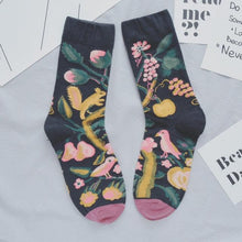Load image into Gallery viewer, Women Long Sock Cartoon Print Creative Fashion Personalized Novelty Men Women Socks Winter Warm Comfortable Cotton Socks Running Cycling Socks For Men And Women