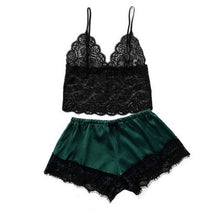 Load image into Gallery viewer, Women Luxury Bra Set Ladies Lingerie Set 2 Pieces Lace Bra And Panty Sets Strappy Lace Lingerie Set Lace Comfortable Polyester Sleepwear Underwear Tops Sets Lightweight Comfortable Design