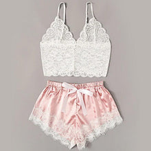 Load image into Gallery viewer, Women Luxury Bra Set Ladies Lingerie Set 2 Pieces Lace Bra And Panty Sets Strappy Lace Lingerie Set Lace Comfortable Polyester Sleepwear Underwear Tops Sets Lightweight Comfortable Design