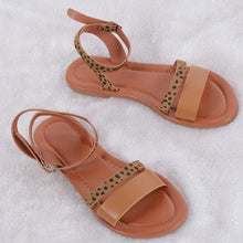 Load image into Gallery viewer, Women Luxury Party Sandals Fashion Summer Casual Black Business Sandals Buckle Straps Beach Shoes Retro Fashion Summer Women Shoes Print Casual Sandals