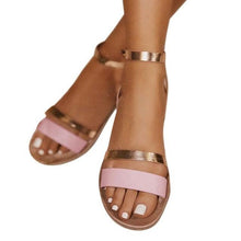 Load image into Gallery viewer, Women Luxury Party Sandals Fashion Summer Casual Black Business Sandals Buckle Straps Beach Shoes Retro Fashion Summer Women Shoes Print Casual Sandals