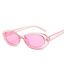 Load image into Gallery viewer, Women Luxury Pink Oval Sunglasses Retro Design Glasses Female Small Eyewear Women Elegant Reader Glasses Ultra Slim Compact Unisex Light Weight Glasses For Women