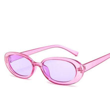 Load image into Gallery viewer, Women Luxury Pink Oval Sunglasses Retro Design Glasses Female Small Eyewear Women Elegant Reader Glasses Ultra Slim Compact Unisex Light Weight Glasses For Women