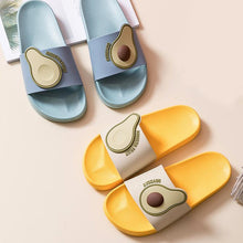Load image into Gallery viewer, Women Men Summer Slippers Casual Sandals Beach Slides Fruits Avocado Flip Flops Non-Slip Soft Sole Bathroom Shoes Open Toe Soft Slippers Non-Slip Soft Shower Spa Bath Pool Gym House Sandals