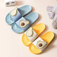 Load image into Gallery viewer, Women Men Summer Slippers Casual Sandals Beach Slides Fruits Avocado Flip Flops Non-Slip Soft Sole Bathroom Shoes Open Toe Soft Slippers Non-Slip Soft Shower Spa Bath Pool Gym House Sandals