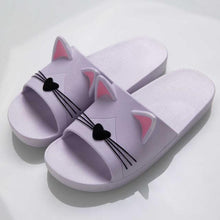 Load image into Gallery viewer, Women Men Summer Slippers Slide Sandals Beach Flip Flops Cats Thick Bottom Couple Boys Girls Comfort Shoes Fashion Outdoor Slides Beach Pool Gym House Slipper