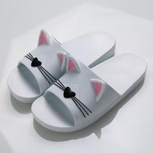Load image into Gallery viewer, Women Men Summer Slippers Slide Sandals Beach Flip Flops Cats Thick Bottom Couple Boys Girls Comfort Shoes Fashion Outdoor Slides Beach Pool Gym House Slipper