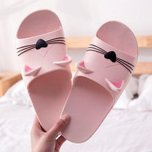 Load image into Gallery viewer, Women Men Summer Slippers Slide Sandals Beach Flip Flops Cats Thick Bottom Couple Boys Girls Comfort Shoes Fashion Outdoor Slides Beach Pool Gym House Slipper