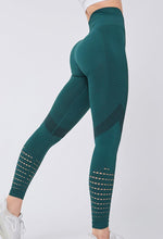 Load image into Gallery viewer, Women Mesh Leggings High Waist Seamless Fitness Leggings Fashion Female Gym Workout Leggings Seamless Gym Running Stylish Tight Athletic Leggings Soft Active Legging For Women