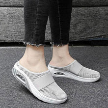 Load image into Gallery viewer, Women Mesh Lightweight Shoes Modern Clogs Female Air Cushion Sandals Thick Bottom Sneakers Air Cushion Slip-On Walking Shoes Breathable Casual Outdoor Walk Sneakers With Arch Support