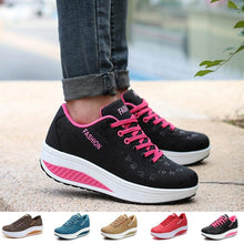 Load image into Gallery viewer, Women Modern Sneakers Height Increasing Flatform Lace-up Walking Leather Sneakers Fashion Breathble Vulcanized Shoes Women Casual Sport Sneakers