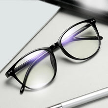 Load image into Gallery viewer, Women Myopia Glasses Ladies Blue And Anti Eye Strain Headache Computer Glasses Transparent Lens Film Coated Oval Formed Myopia Glasses -1.0 -1.5 -2.0 -2.5 -3.0 -3.5 -4.0 -4.5 -5.0 -5.5