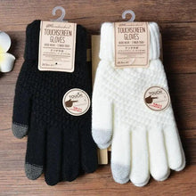 Load image into Gallery viewer, Women New Wool Knitted Gloves Winter Warm Thick Touch Screen Gloves Solid Mittens For Women For Winter Gloves Winter Touch Screen Gloves for Women and Men