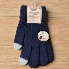Load image into Gallery viewer, Women New Wool Knitted Gloves Winter Warm Thick Touch Screen Gloves Solid Mittens For Women For Winter Gloves Winter Touch Screen Gloves for Women and Men