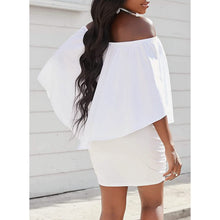 Load image into Gallery viewer, Women Off Shoulder Ruffles Bodycon Mini Dress