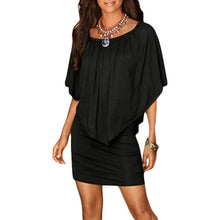 Load image into Gallery viewer, Women Off Shoulder Ruffles Bodycon Mini Dress