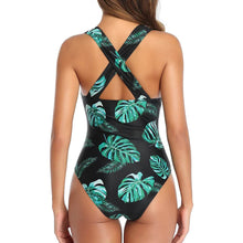 Load image into Gallery viewer, Women One Piece Plunge V Neck Monokini Sexy Hollow Out Swimsuit