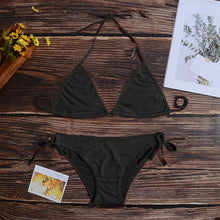 Load image into Gallery viewer, Women One Size Bright Color Swimwear Women's Bikini Pure Color Micro Bikini Charming Bra Bottom Swimsuits New Summer Style Lady Bandage Bikini Set Push-up Bra Bathing Suit Swimsuit
