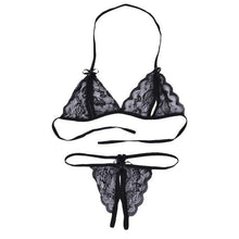 Load image into Gallery viewer, Women One Size Bright Color Swimwear Women's Bikini Pure Color Micro Bikini Charming Bra Bottom Swimsuits New Summer Style Lady Bandage Bikini Set Push-up Bra Bathing Suit Swimsuit