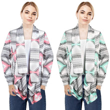 Load image into Gallery viewer, Women Open Front Long Sleeve Cardigan