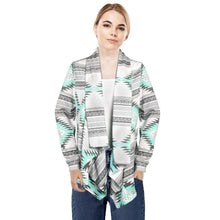 Load image into Gallery viewer, Women Open Front Long Sleeve Cardigan