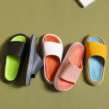 Load image into Gallery viewer, Women Outside Slippers Summer Runway Shoes EVA Soft Thick Sole Non-slip Outdoor Women Slides Pool Beach Open Toe Soft Slippers Thick Lightweight Non-Slip Shower Bath Cloud Slides Pool Gym House Sandals