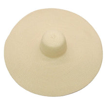 Load image into Gallery viewer, Women Oversized Foldable Summer Large Wide Hat Beach Straw Hat Cute Sun Cap Retro Foldable Handmade Big Hats Ladies UV Protection Hat Vintage Summer Sun Beach Hats