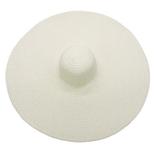 Load image into Gallery viewer, Women Oversized Foldable Summer Large Wide Hat Beach Straw Hat Cute Sun Cap Retro Foldable Handmade Big Hats Ladies UV Protection Hat Vintage Summer Sun Beach Hats