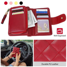 Load image into Gallery viewer, Women PU Leather Clutch Wallet