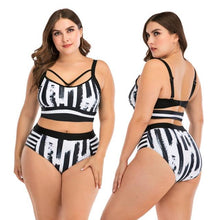 Load image into Gallery viewer, Women Push Up Bikini Sets Swimwear Women Swimsuit Plus Larges Size Bathing Swimming Suits Beachwear Women's Swimsuits Halter Push Up Bikini Two Piece Bathing Suits Women Plus Size Bikini