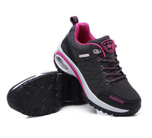 Load image into Gallery viewer, Women Running Air Cushion Athletic Sneakers Walking Breathable Sport Lace Up Hight Platform Casual Shoes Womens Mesh Sneakers Fashion Tennis Breathable Walking Gym Work Shoes